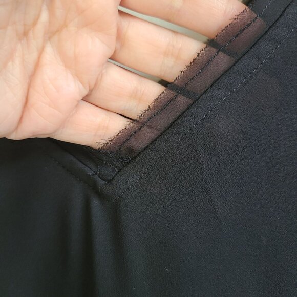 Torrid Sleeveless Black V-Neck Chiffon Tunic Top 1x Size 14-16 New With Tags - Picture 5 of 12